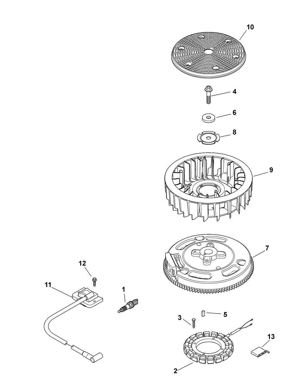 Kohler Sv715-3030 Ignition And Electrical Diagram and Parts List for Z-FORCE48 (17BF3AGV-17BF3AGV010)(2012) Cub Cadet Lawn Tractor